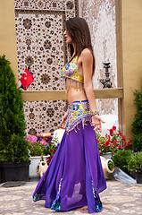 Image showing Girl performs Oriental Dance