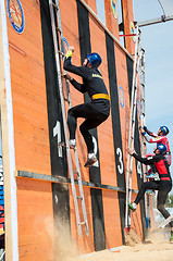 Image showing Fire fighter is competing