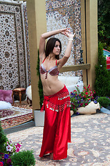 Image showing Girl performs Oriental Dance