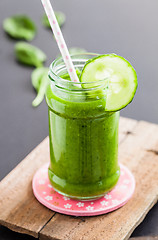 Image showing Green smoothie