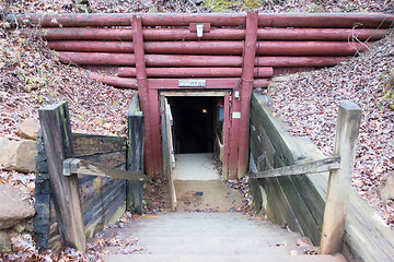 Image showing undergroung mine passage in the mountains