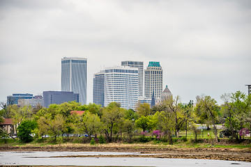 Image showing April 2015 - Stormy weather over Tulsa oklahoma Skyline