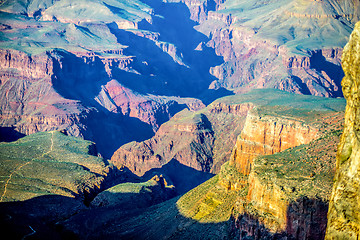 Image showing Grand Canyon sunny day with blue sky