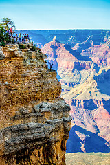 Image showing Grand Canyon sunny day with blue sky