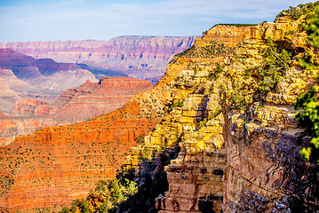 Image showing Grand Canyon sunny day with blue sky