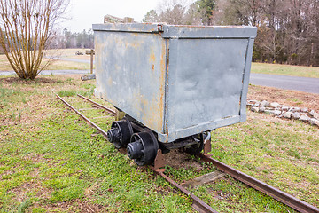 Image showing gold ore mining cart