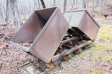 Image showing gold ore mining cart