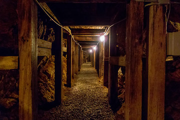 Image showing undergroung mine passage in the mountains