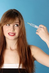 Image showing Woman with syringe