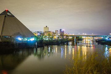 Image showing April 2015 - Panoramic view of the Pyramid Sports Arena in Memph