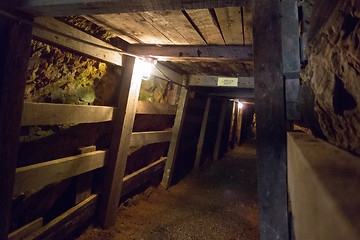 Image showing undergroung mine passage in the mountains