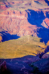 Image showing Grand Canyon sunny day with blue sky