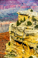 Image showing Grand Canyon sunny day with blue sky