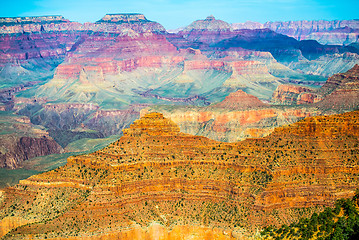 Image showing Grand Canyon sunny day with blue sky