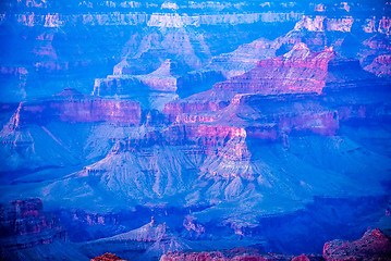 Image showing Grand Canyon sunny day with blue sky