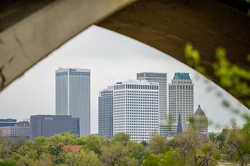 Image showing April 2015 - Stormy weather over Tulsa oklahoma Skyline