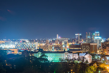 Image showing birmingham alabama evening skyline