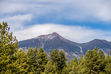 Image showing landscape with Humphreys Peak Tallest in Arizona