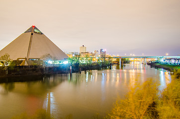 Image showing April 2015 - Panoramic view of the Pyramid Sports Arena in Memph