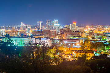 Image showing birmingham alabama evening skyline