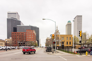 Image showing April 2015 - Stormy weather over Tulsa oklahoma Skyline