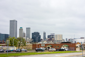 Image showing April 2015 - Stormy weather over Tulsa oklahoma Skyline