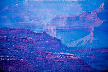 Image showing Grand Canyon sunny day with blue sky