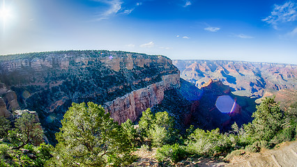 Image showing Grand Canyon sunny day with blue sky