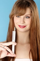 Image showing Woman with syringe