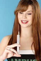 Image showing Woman with syringe