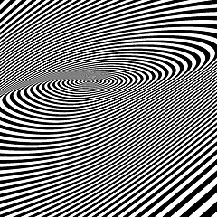 Image showing Abstract swirl background. Pattern with optical illusion. 