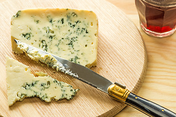 Image showing Blue french cheese