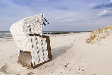 Image showing Beach chair Baltic Sea