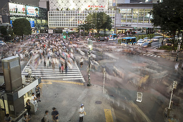 Image showing Shibuya crossing