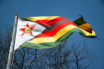 Image showing National flag of Zimbabwe