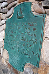 Image showing Cape Aghulas Plaque