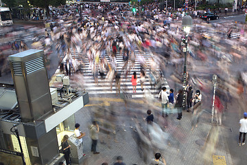 Image showing Shibuya Crossing, Tokyo.