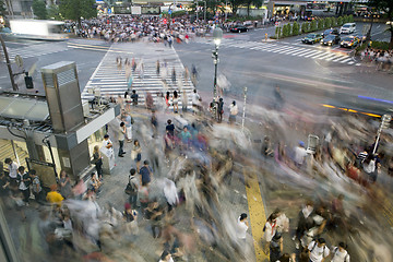 Image showing Shibuya crossing