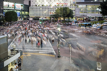 Image showing Shibuya crossing