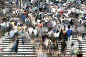 Image showing A pedestrian crossing