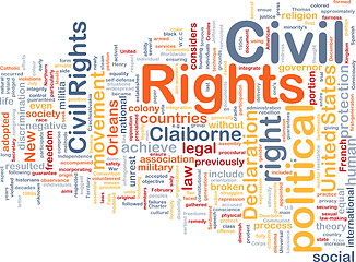 Image showing Civil rights wordcloud concept illustration