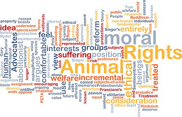 Image showing Animal rights wordcloud concept illustration