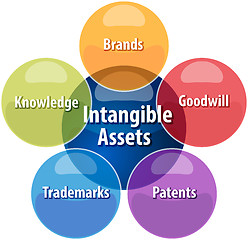 Image showing BlankIntangible assets business diagram illustrationWord