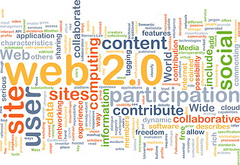 Image showing web 2.0 wordcloud concept illustration