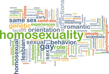 Image showing Homosexuality wordcloud concept illustration