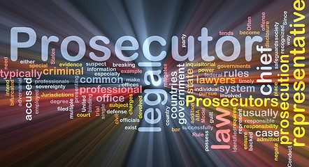 Image showing prosecutor background concept illustration glowing