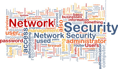Image showing Network security background concept