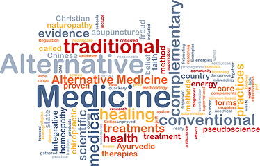 Image showing Alternative medicine wordcloud concept illustration