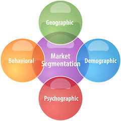 Image showing Market segmentation business diagram illustration