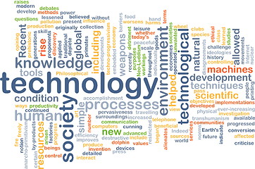 Image showing Technology wordcloud concept illustration